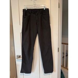 Lululemon ABC Pant Classic Warpstreme Dark Charcoal Grey Mens 33x30